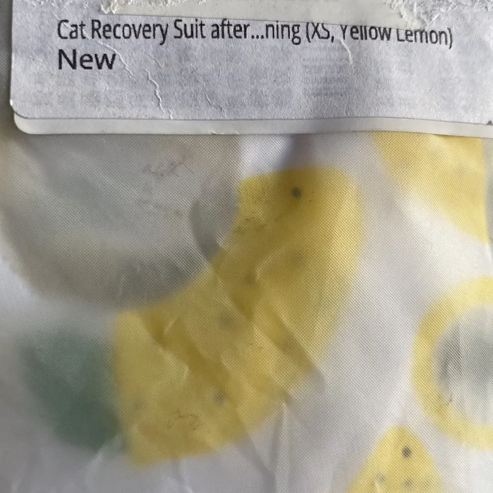 Cat Recovery Suit after Surgery (Head Cone Alternative) Size XS NEW
